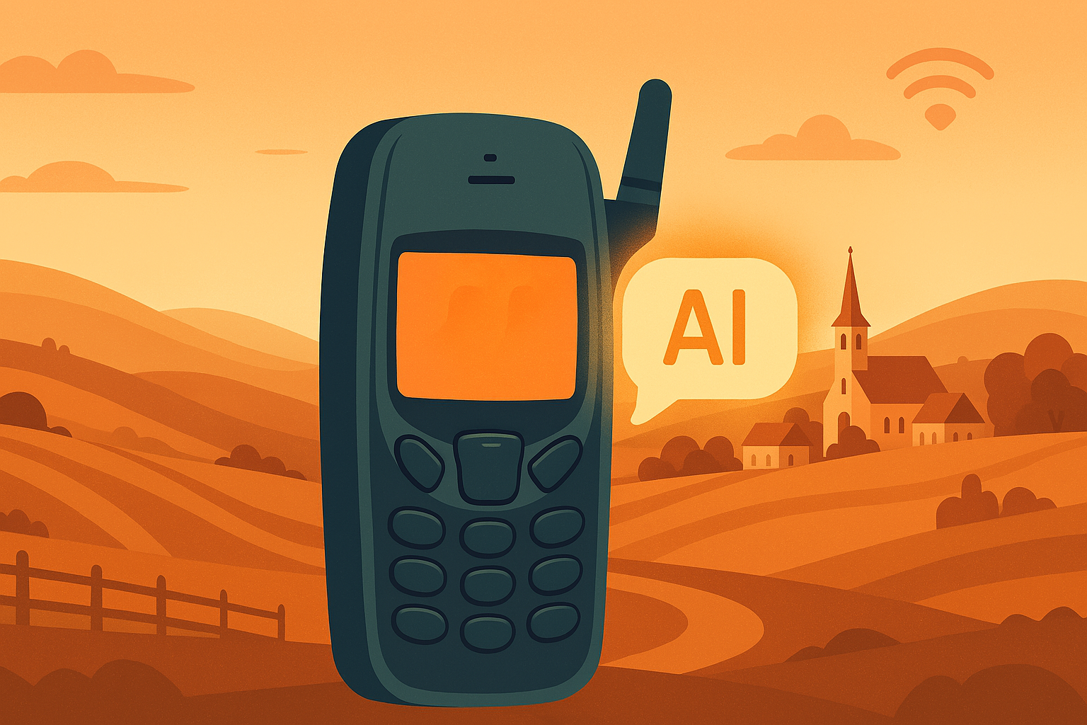 KI ohne Internet nutzen per SMS